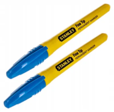 Image de Stanley - Lot de 2 marqueurs AW1490 (taille unique) (jaune/bleu)