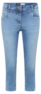 Produktbild von CECIL 3/4 Slim Leg Jeans im Casual Fit Damen light blue washed – Casual Fit