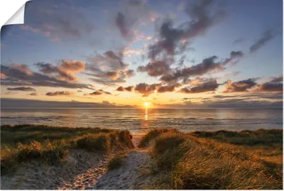 Produktbild von ARTland Poster Sonnenuntergang auf Sylt Größe: 60x40 cm