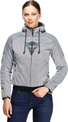 Imagen del producto de Chaqueta con capucha Dainese Daemon-x, color gris, talla 42, para mujer