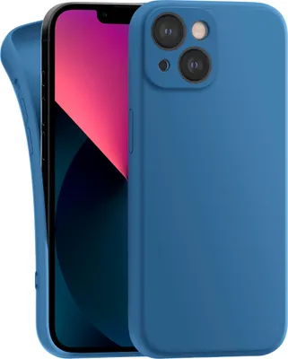 Produktbild von Hülle für Apple iPhone 13 Mini - Handyhülle mit Kameraschutz Cover aus Silikon in Dunkelblau