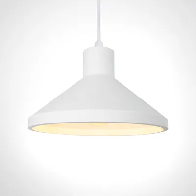 Produktbild von Pendelleuchte, E27, Lampe Für Wohnzimmer Esszimmer Küche, Höhenverstellbar Farbe  Gips-Weiß