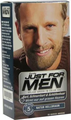 Produktbild von Just for men Brush in Color Gel hellbraun 28.4 ml