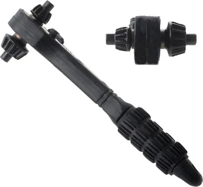 Produktbild von 2-in-1-Bohrfutter-Ratschenschlüssel, Zweiwege-Schnellwechseladapter, Spanner, universelles Doppelkopf-Bohrfutterschlüssel-Ersatzwerkzeug