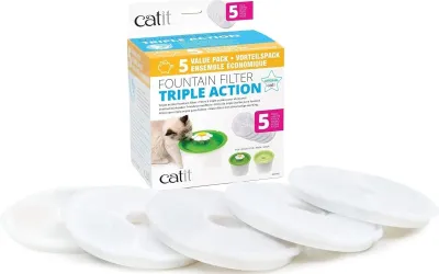 Produktbild von Catit Triple Action Filter, Automatischer Haustiertränkenfilter, Katze, Weiß, Box, 5 Stück(e)