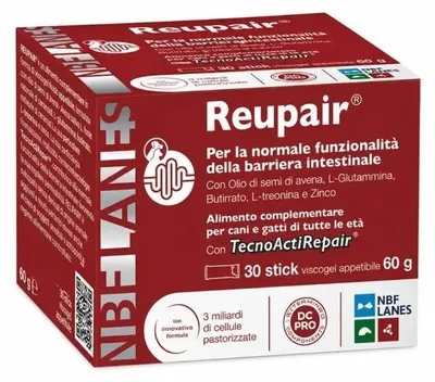 Produktbild von Reupair Ergänzungsfuttermittel für Hunde & Katzen, flüssiges Gel mit Haferkeimöl, 30 Sticks