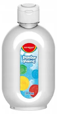 Produktbild von Keyroad Plakatfarbe Weiß 300ml Flasche