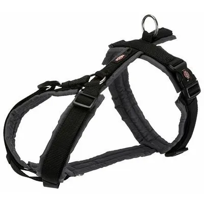 Obrázok produktu pre Trixie Premium trekingový postroj - čierny/grafitový Veľkosť: M-L:hrudník:62-74cm/25mm