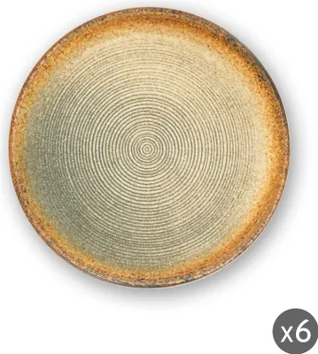 Produktbild von Excelsa Set Von 6 Früchte Teller Demetra Keramik 20X2 Cm Bunt