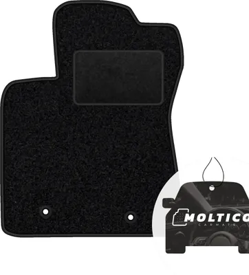 Produktbild von moto-MOLTICO Fahrer Fußmatte Auto Velours Fahrerseite Autoteppiche Schwarz Fahrermatte 1-teilig passend für Toyota Avensis III 2009-2018