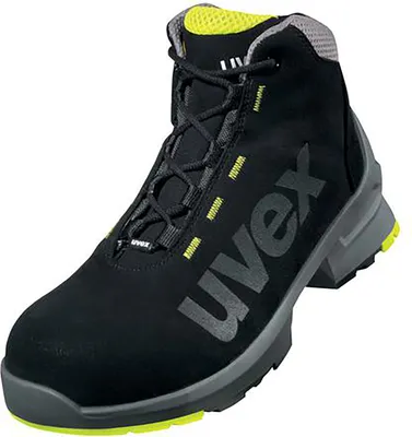 Produktbild von uvex 1 Stiefel S2 schwarz, gelb Weite 14 Gr. 35
