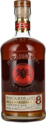 Image de Bacardi Gran Reserva Rum 8 Anos Pur ou on the rocks 700 ml