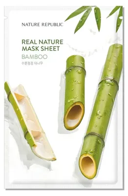 Zdjęcie produktu dla Nature Republic – Maseczka w płachcie Real Nature, bambusowa, 23 ml, 1 szt.