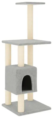 Immagine prodotto di vidaXL Graffiatoio in sisal Grigio chiaro 104 cm
