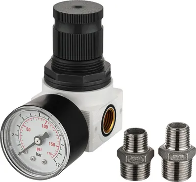 Produktbild von Filtronix regelbarer Druckminderer mit Manometer