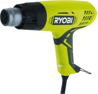 Obrázek produktu pro Horkovzdušná pistole RYOBI 2000 W, 400/600 °C, 2 stupně proudění vzduchu, včetně 2 trysek, EHG2000