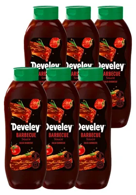 Zdjęcie produktu dla Develey Sos barbecue mocno pikantny w opakowaniu 6x875ml łagodny
