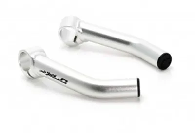 Produktbild von XLC BE-A01 Bar-Ends gebogen 140 mm, silber/matt (1 Paar)