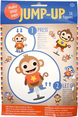 Obrázek produktu pro DIY vyskakovací figurka Opička 3 ks v balení
