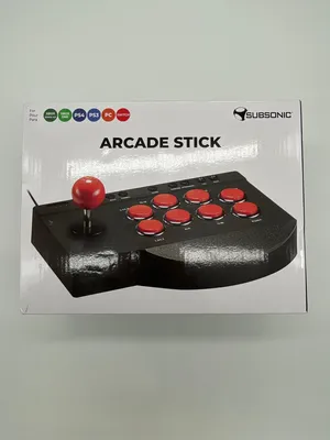 Produktbild von Subsonic SA5662, Kampfstab, PlayStation 4, Schaltfläche Optionen, Setting button, Schaltfläche Teilen, Verkabelt & Kabellos, Bluetooth/USB, Schwarz, Rot