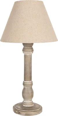 Zdjęcie produktu dla Lampa stołowa Clayre & Eef Ø 23x45 cm brązowe drewno