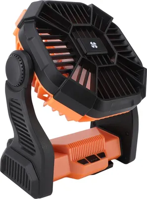 Outdoor Camping Fan Professional Effiziente USB Wiederaufladbare Zelt Fan Camping Fan mit LED Laterne für Camping Outdoor Orange