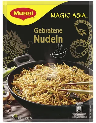 Obrázek produktu pro Maggi 12325449, Instantní smažené nudle, 121 g, Zeleninová, 194 kcal, 258 kcal, 840 kJ