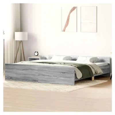 Produktbild von Bettgestell Grau Sonoma 200x200 cm