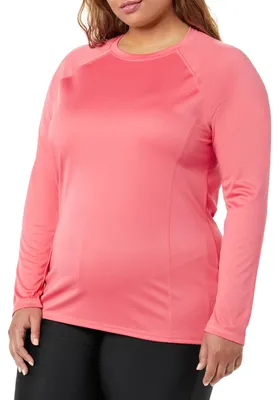 Produktbild von A. Essentials Damen Rashguard Langarm Korallenrosa, 18