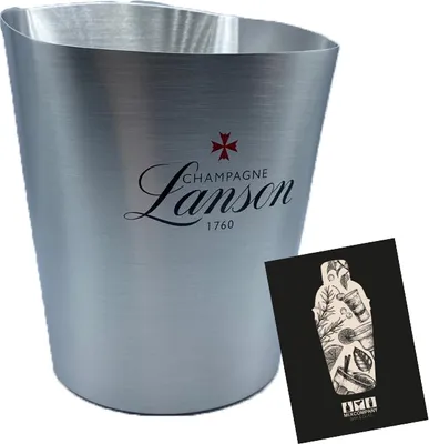 Produktbild von Lanson 1760 Champagne Kühler Flaschenkühler Eiskühler Getränkekühler Bar Silber aus Metall
