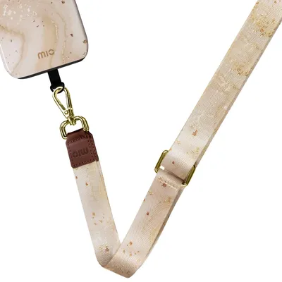 Imagen del producto de MIO, correa para el cuello, diseño mármol dorado