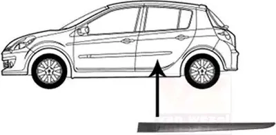 Immagine prodotto di VAN WEZEL Modanatura per porta posteriore sinistra Modanatura per RENAULT Clio III hatchback (BR0/1, CR0/1) 4331425