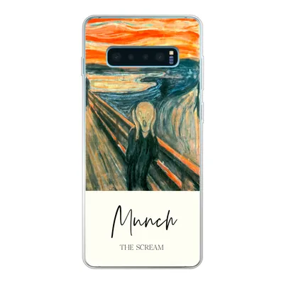 Produktbild von MuchoWow® Handyhülle Schutzhülle Hülle für Samsung Galaxy S10 Lite Der Schrei - Edvard Munch - Alte Meister Silikon Softcase Handy Hülle - Schutz