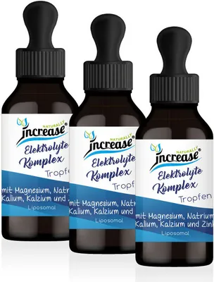 Produktbild von Nimm 3, zahl 2 Aktion Liposomale Elektrolyte Tropfen hochdosiert - 2500mg Elektrolyte pro Tag (225.000mg in 3 Flaschen)