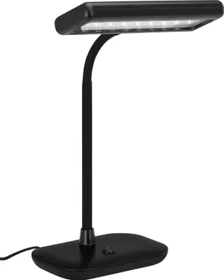 Image de Lampe de table LED BRILONER LEUCHTEN DAYLIGHT, 7,5 W, 800 lm, IP20, noir, plastique, 23 x 12 x 44 cm