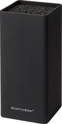 Produktbild von ECHTWERK EW-MB-0120 Universal Messerblock Square schwarz, mit Borsteneinsatz, unbestückt