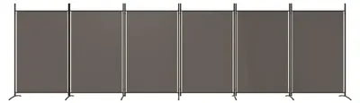 Produktbild von Raumteiler Paravent - 6-teilig faltbar - Stofftrennwand - 520 x 180 cm - Sichtschutz - Armeegrün