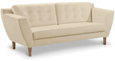 Image de MENZZO Canapé 3 places Gibus Tissu Beige