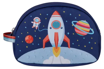 Obrázek produktu pro American Tourister Wondertrips, Taška na toaletní potřeby, Tmavě modrá, Polyester, Obrázek, Zip, Space