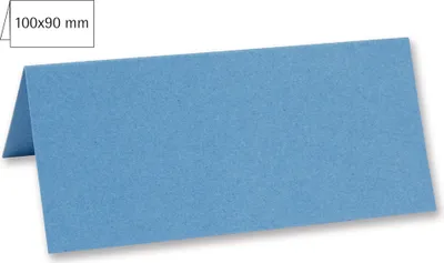 Produktbild von 5 Tischkarten azurblau