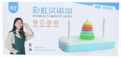 Produktbild von QiYi Hanoi Tower 6 Schichten Mehrfarbiges Logikspiel