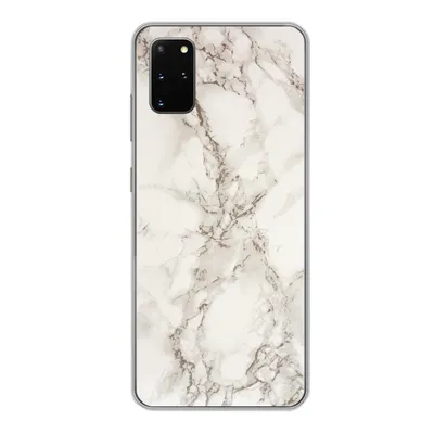 Produktbild von MuchoWow® Handyhülle Schutzhülle Hülle für Samsung Galaxy S20 Plus Marmor - Grau - Weiß Silikon Softcase Handy Hülle - Hartschale