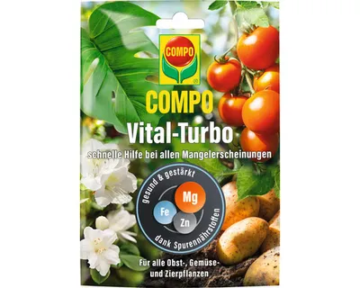 Produktbild von Spurennährstoff -Dünger COMPO Vital-Turbo schnelle Hilfe bei allen Mangelerscheinungen für alle Obst-, Zier, Gemüse und