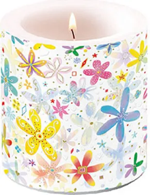 Produktbild von Kerze klein – Candle small – Format: Ø 7,5 cm x 9 cm – Brenndauer: 35