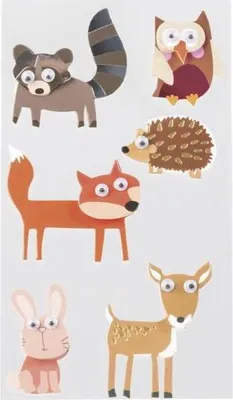 Produktbild von HEYDA 203780692 Stick-On's-Mix Waldbewohner 75 x 165 cm