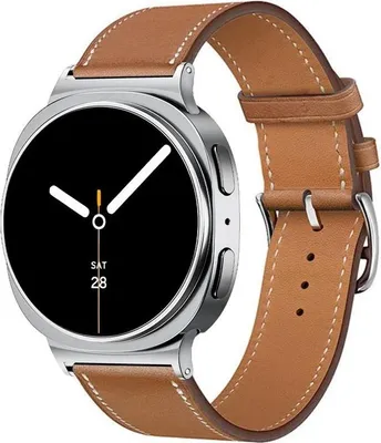 Produktbild von Strap-it Classic Lederband mit Schnallenverschluss - passend für Samsung Galaxy Watch 8 - 40mm / Galaxy Watch 8 - 44mm / Galaxy Watch 8 Classic (braun)