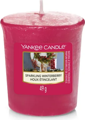 Obrázok produktu pre Sparkling Winterberry - Yankee Candle Signature - malá votívna sviečka