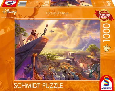 Produktbild von Disney, König der Löwen - 1000 Teile Puzzle (Thomas Kinkade)