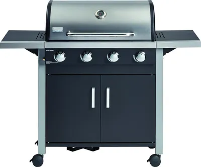 Produktbild von Mr. GARDENER Gasgrill-Wagen „NORTH BAY 4 SK“, 4 Brenner, Seitenkocher, 12,8 kW, Grillfläche: 71 x 42 cm