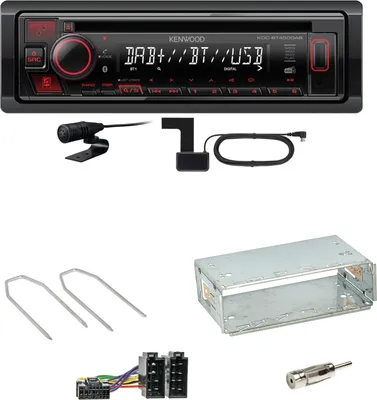 Produktbild von Kenwood KDC-BT450DAB Bluetooth DAB CD Einbauset für Renault Kangoo KC Laguna 1 2